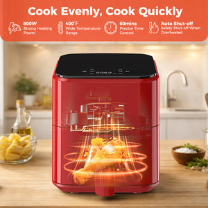 CONCETTA  Air Fryer,Roast, Reheat & Dehydrate, Nonstick Basket & Crisper Plate