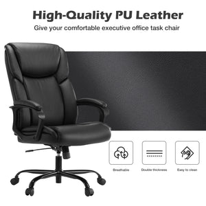 CONCETTA Executive Home Office Ergonomic Desk 360 Swivel Wheels
