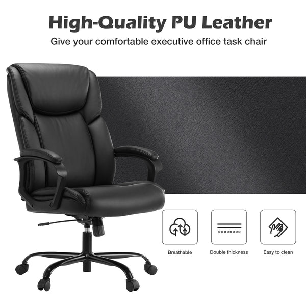 CONCETTA Executive Home Office Ergonomic Desk 360 Swivel Wheels