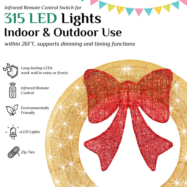 CONCETTA Christmas Decorative Lantern , LED Light Festival Decoration
