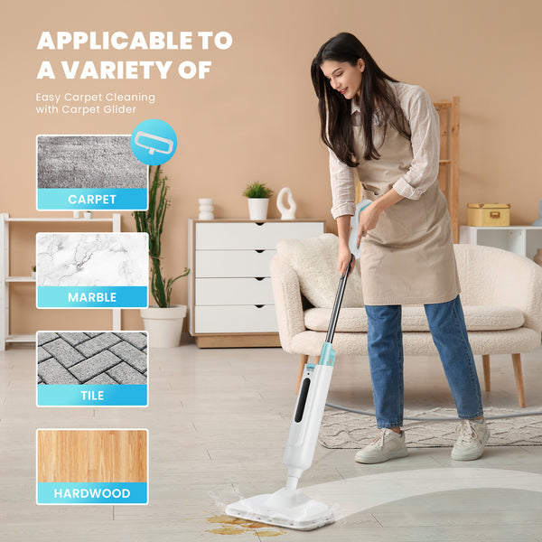 JOINSUN Steam Mop, Handheld Cleane with 2 Washable Pads