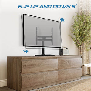 CONCETTA Universal Swivel TV Stand, Adjustable Table Top TV Stand Mount for 26¨C55 inch TVs, Max VESA 400x400mm£¬Holds up to 99 lbs