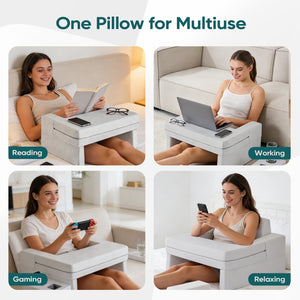 CONCETTA Ergonomic Reading & Gaming Pillow for Adults, Extra Large Memory Foam