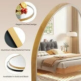 CONCETTA Bathroom Mirror, Decor Arched Wall Mirror, Bedroom Vanity Mirror with Metal Frame