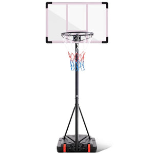 CONCETTA Basketball Hoop, Adjustable Portable Outdoor Indoor for Youth Adults Kids Driveway Backyard Sturdy Durable Goal System