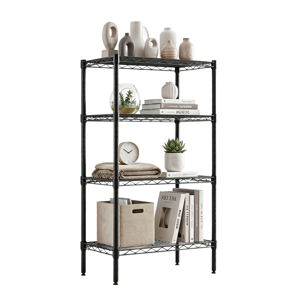 CONCETTA Metal Wire Shelving Unit, Adjustable Storage Rack for Kitchen, Garage, or Living Room