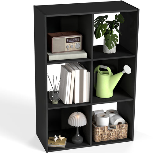 CONCETTA 6/8/9 Cube Storage Organizer, Open Bookshelf with Removable Back Panels for Living Room, Bedroom, Office