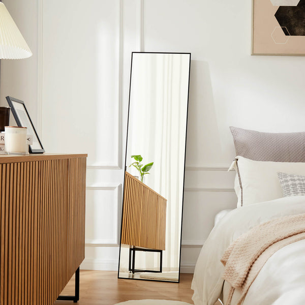 CONCETTA 71"x30" Arched Full Body Mirror Floor Mirror Standing Hanging or Leaning Wall with Stand Aluminum Alloy Thin Frame