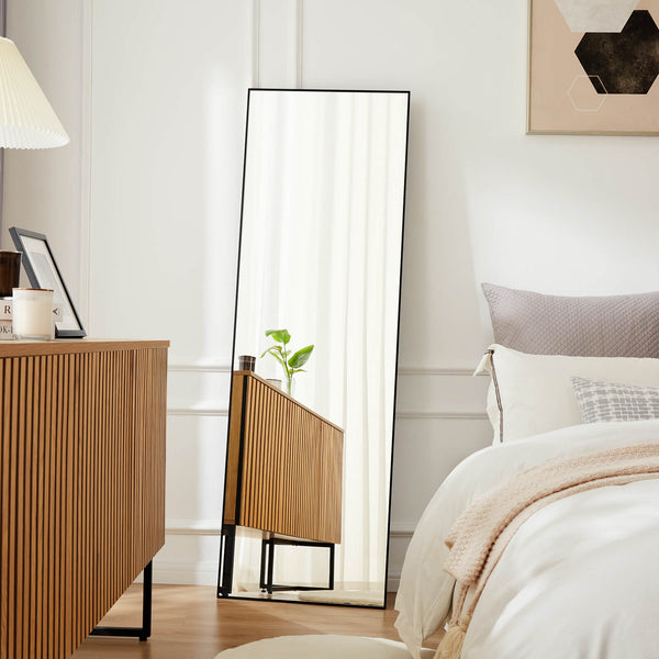 CONCETTA 71"x30" Arched Full Body Mirror Floor Mirror Standing Hanging or Leaning Wall with Stand Aluminum Alloy Thin Frame