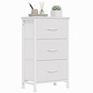 CONCETTA 3-Drawer Fabric Storage Dresser, Multipurpose Storage Chest with Steel Frame and Wooden Top, Space Saving Organizer for Bedroom, Closet, Home Office