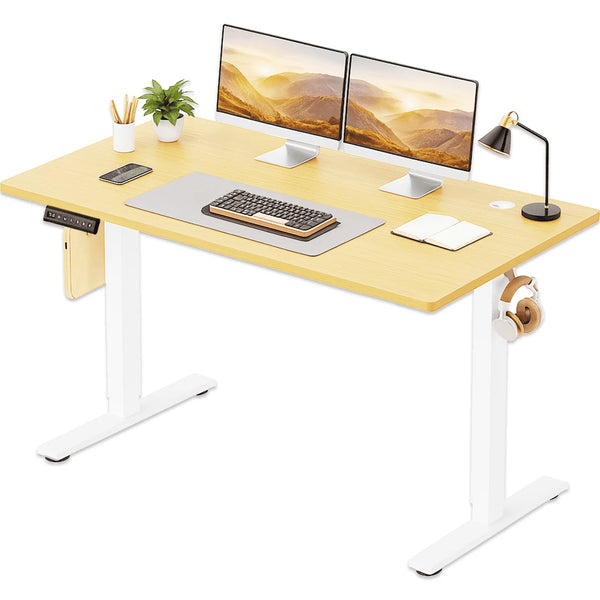 CONCETTA Electric Height Adjustable Desk, Ergonomic Sit Stand Workstation, One-Touch Lift Home Office Desk