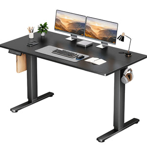 CONCETTA Electric Height Adjustable Desk, Ergonomic Sit Stand Workstation, One-Touch Lift Home Office Desk