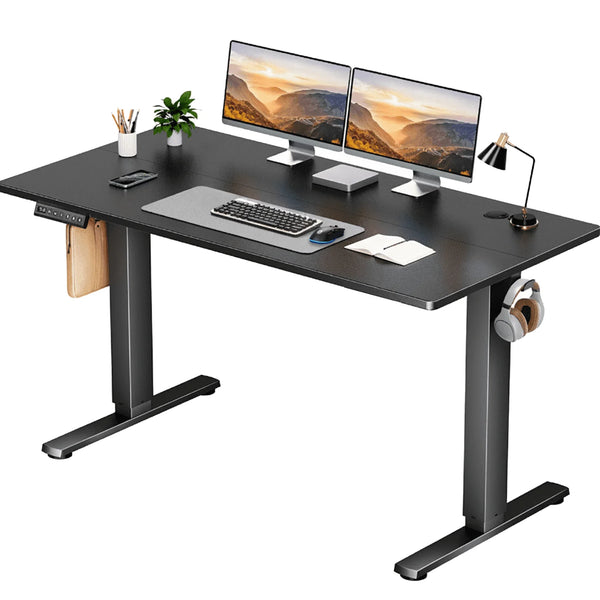 CONCETTA Electric Height Adjustable Desk, Ergonomic Sit Stand Workstation, One-Touch Lift Home Office Desk