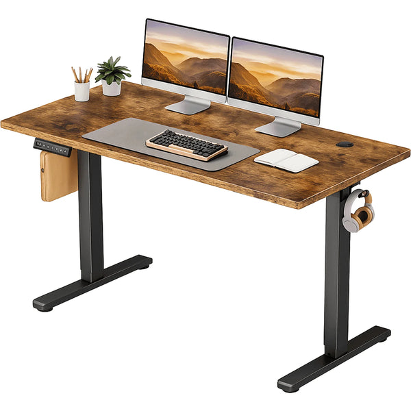 CONCETTA Electric Height Adjustable Desk, Ergonomic Sit Stand Workstation, One-Touch Lift Home Office Desk