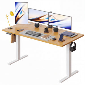 CONCETTA Electric Height Adjustable Desk, Ergonomic Sit Stand Workstation, One-Touch Lift Home Office Desk