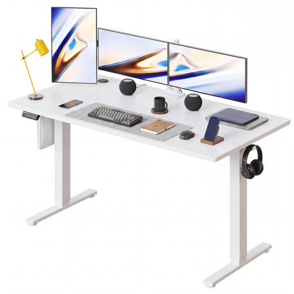 CONCETTA Electric Height Adjustable Desk, Ergonomic Sit Stand Workstation, One-Touch Lift Home Office Desk