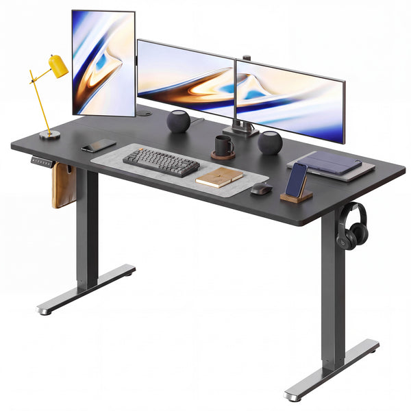 CONCETTA Electric Height Adjustable Desk, Ergonomic Sit Stand Workstation, One-Touch Lift Home Office Desk