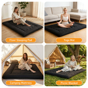 CONCETTA Memory Foam Futon Mattress, Twin Size, Foldable Tatami Floor Mattress with Storage Bag