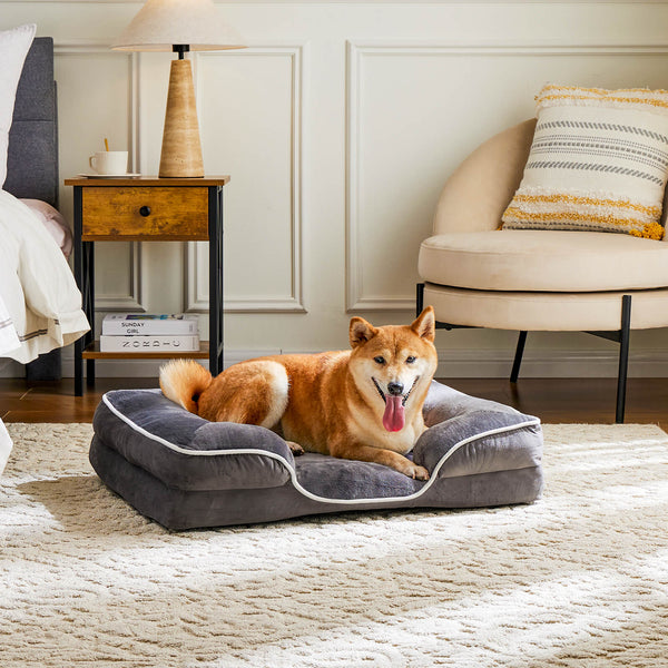 JOINSUN Orthopedic Dog Bed, Large Pet Sofa Bed with Egg Crate Foam Support, Machine Washable Cover, Breathable and Soft Puppy Bed for Large, Medium and Small Dogs