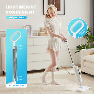 JOINSUN Steam Mop, Handheld Cleane with 2 Washable Pads