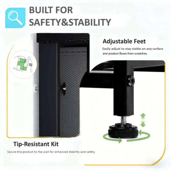 CONCETTA 4 Drawer Dresser, Wide Chest Drawers Nightstand Storage Tower Storage Fabric Dresser With Wood Top for Living Room, Bedroom, Closet