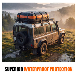 CONCETTA Car Rooftop Cargo Carrier, Waterproof Durable Roof Bag for Vehicles, Universal Fit with Straps & Anti-Slip Mat, Easy Install, Black