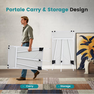 SHOUFTW Magnetic Whiteboard with Stand, Portable Dry Erase Board with Adjustable Tripod Easel for Office, Classroom, Home