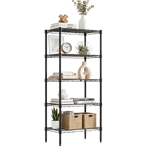 CONCETTA Metal Wire Shelving Unit, Adjustable Storage Rack for Kitchen, Garage, or Living Room