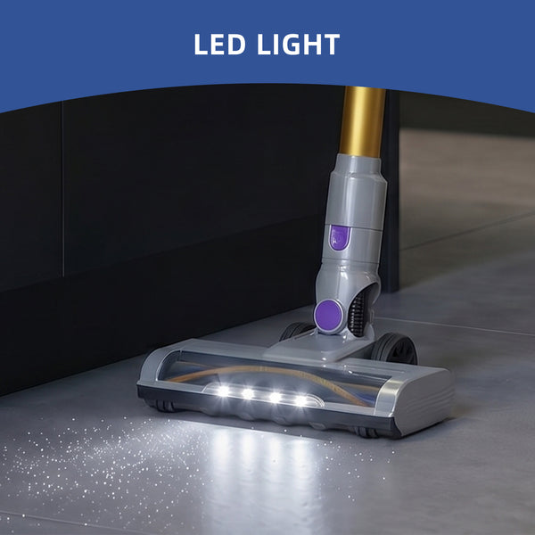 CONCETTA Cordless Vacuum Cleaner with Self-Standing, LED Screen, Lightweight Powerful Suction, 6-in-1 Rechargeable for Home Carpets, Pet Hair, Hardwood Floors