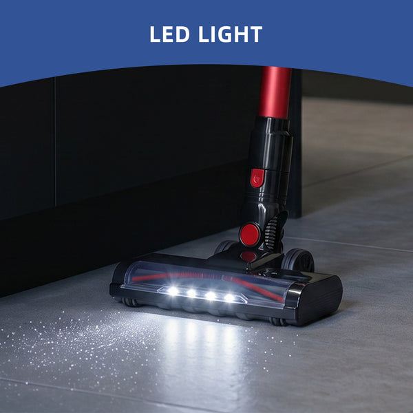 CONCETTA Cordless Vacuum Cleaner with Self-Standing, LED Screen, Lightweight Powerful Suction, 6-in-1 Rechargeable for Home Carpets, Pet Hair, Hardwood Floors