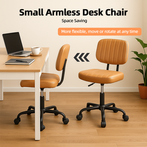 CONCETTA Ergonomic Home Office Mesh Desk Chair, Small Space, Armless Rolling Chair for Adults