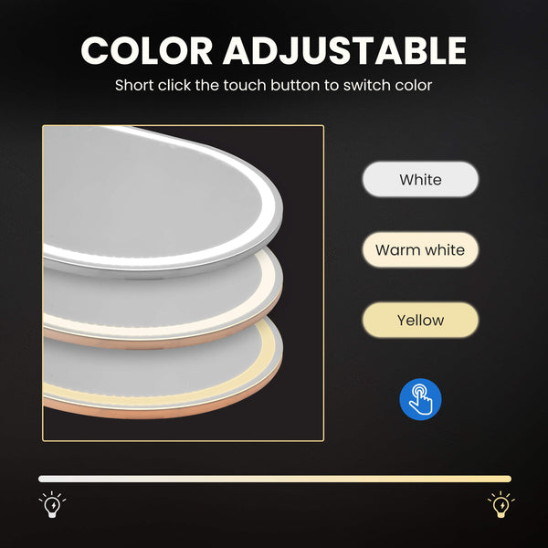 CONCETTA 3-Color LED Illuminated Mirror for Indoors