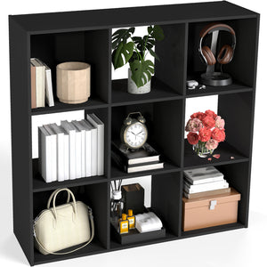 CONCETTA 6/8/9 Cube Storage Organizer, Open Bookshelf with Removable Back Panels for Living Room, Bedroom, Office