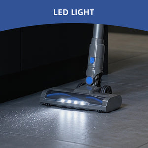 CONCETTA Cordless Vacuum Cleaner with Self-Standing, LED Screen, Lightweight Powerful Suction, 6-in-1 Rechargeable for Home Carpets, Pet Hair, Hardwood Floors