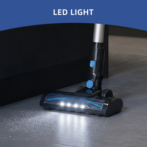 CONCETTA Cordless Vacuum Cleaner with Self-Standing, LED Screen, Lightweight Powerful Suction, 6-in-1 Rechargeable for Home Carpets, Pet Hair, Hardwood Floors