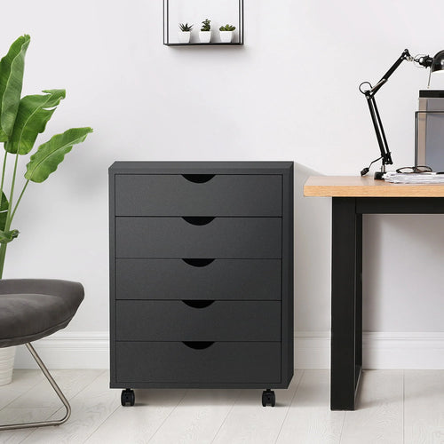 CONCETTA Drawer File Cabinet, Lateral Filing Under Desk Storage Organizer with Wheels for Home Office