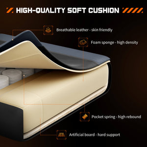 CONCETTA Gaming Chair Ergonomic Office Chair With Foot Rest, Big And Tall Executive Desk Chair With Lumbar Support, Padded Arms, Computer Chair For Home Office, Bedroom