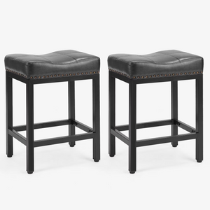 CONCETTA Saddle Bar Stool Kitchen Stools, Sturdy Steel Frame