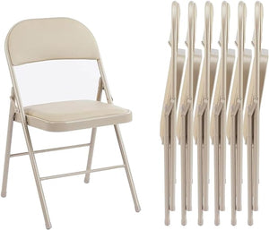 CONCETTA Genuine Leather Folding Chair - Soft and comfortable, easy to carry and store, suitable for events, weddings, parties, home, office