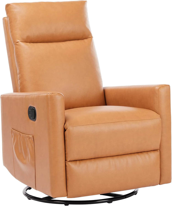 CONCETTA Rocking Chair Nursery, Swivel Rocker Recliner Chair, Nursery Rocking Chairs, Manual Upholstered Seating Recliner