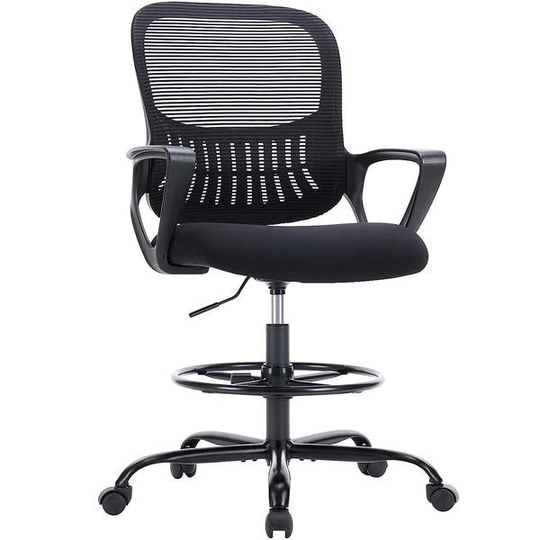 JOINSUN Ergonomic Office Home Desk Mesh Fixed Armrest