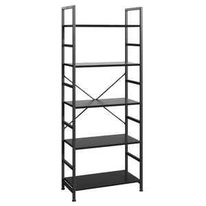 CONCETTA Bookshelf Small Industrial Storage Shelf & Shelves, Metal Bookcase for Home Office, Living Room, Bedroom