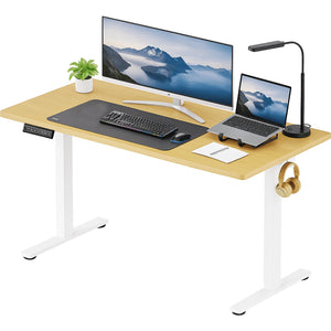 CONCETTA Electric Height Adjustable Desk, Ergonomic Sit Stand Workstation, One-Touch Lift Home Office Desk