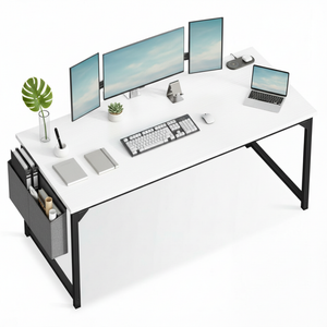 CONCETTA Computer Writing Desk with Storage Bag, Steel Frame for Home Office Study