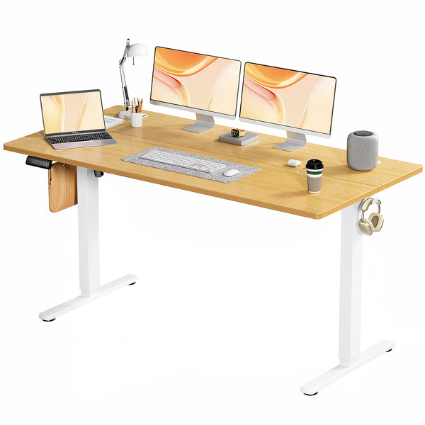 CONCETTA Electric Adjustable Height Standing Desk - 63 x 24 inch Desk Workstation