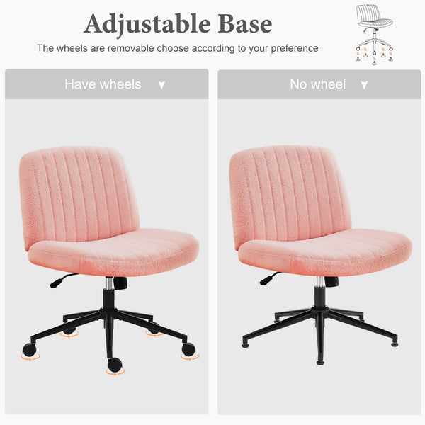 CONCETTA Cross-legged chair without armrests, with wheels, swivelling, height-adjustable vanity chair, office chair, can be used with fabric dresser