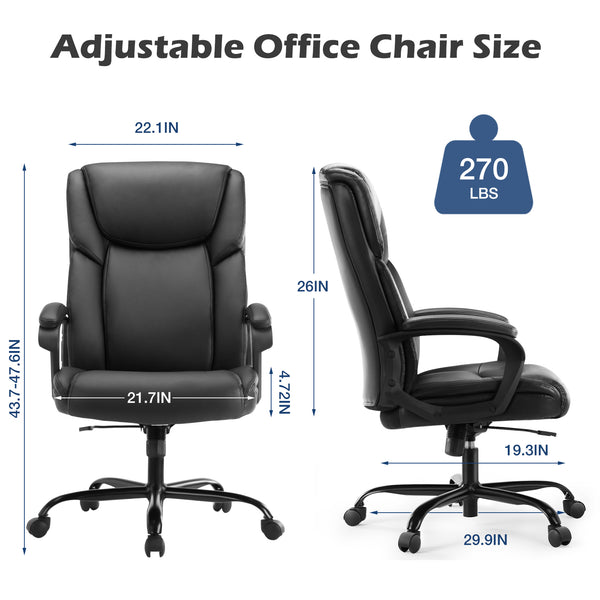 CONCETTA Executive Home Office Ergonomic Desk 360 Swivel Wheels