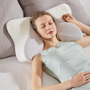 Ergonomic Cervical Pillow Orthopedic Cervical Pillow for Neck Pain Relief, King, Gray