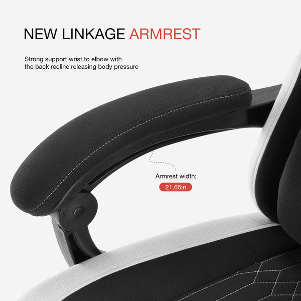 gaming chair, office chair with high backrest and computer chair, is an ergonomic adjustable rotating office chair. Available in black, white, khaki, pink and blue.