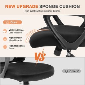 JOINSUN Ergonomic Office Home Desk Mesh Fixed Armrest